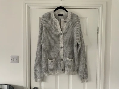 £16 • Buy Ladies Marks &spencers  Grey Sparkle Cardigan Size Medium