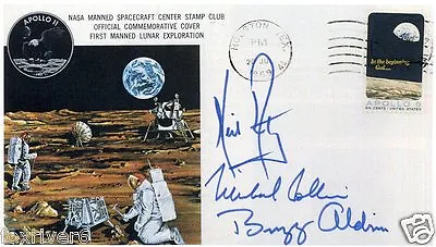 NEIL ARMSTRONG / BUZZ ALDRIN / MICHAEL COLLINS Signed Cover Apollo XI Preprint • £4.50