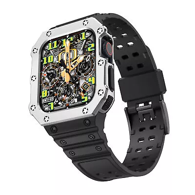 $16.99 • Buy Band For Apple Watch Series 7 8 9 41/45MM Series SE 3 21 4 5 6 IWatch Strap+Case