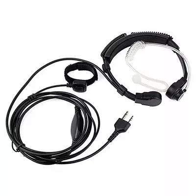 Military Throat Microphone Headset Earpiece Mic PTT For Midland Radio G5 G7 G9  • $23.39