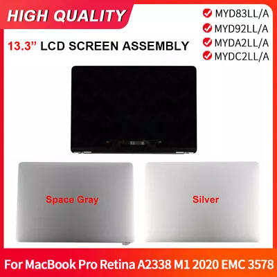 $208.59 • Buy For MacBook Pro A2338 M1 2020 LCD Screen Display Assembly Replacement EMC 3578