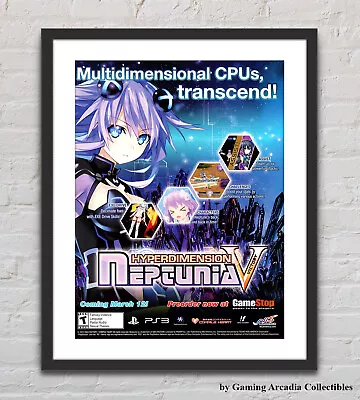 Hyperdimension Neptunia Victory PS3 Glossy Promo Ad Poster Unframed G5127 • $14.98