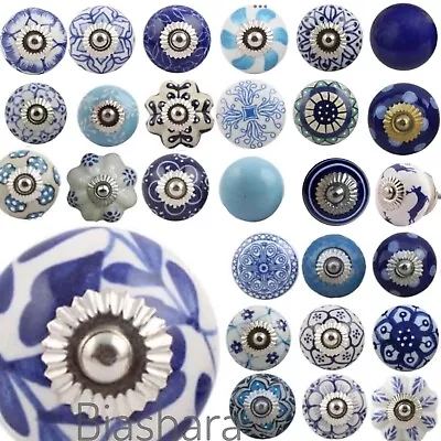 Ceramic Door Knobs 50+ DESIGNS Vintage Shabby Chic Handles Cupboard Drawer Pulls • £2.60