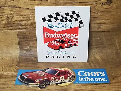 🏁 Vintage BILL ELLIOT #9 COORS Sticker - #11 Budweiser Decal  Ford Thunderbird  • $18.95