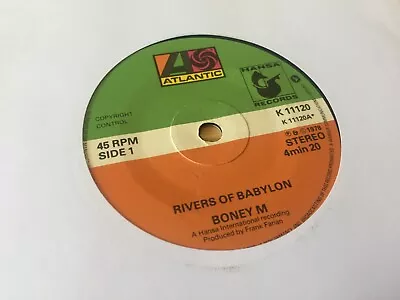 $1.23 • Buy Boney M Rivers Of Babylon 7  Vinyl Record 1978 K 11120