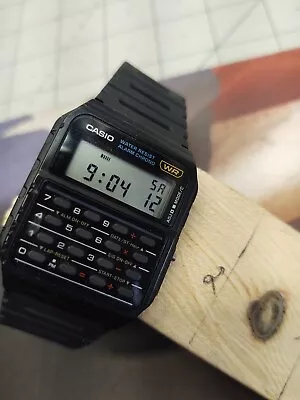 Casio CA53W-1  8-Digit Calculator Watch Resin Strap Alarm Chronograph NWOT • $24.99