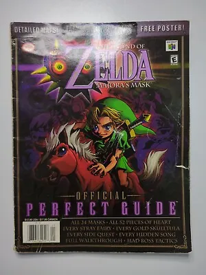 The Legend Of Zelda: Majora's Mask Official Perfect Guide Vintage Rare Magazine • $49.99