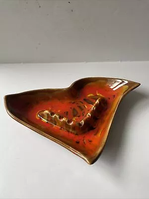$9.99 • Buy CALIFORNIA ORIGINALS 309 DRIP GLAZE Orange Brown ART POTTERY 10  ASHTRAY