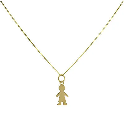 9ct Gold Ragdoll Boy Necklace 16 - 20 Inches Toys Dolls Children • £64