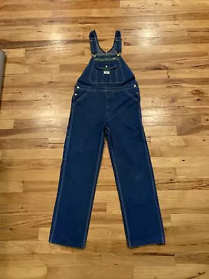 Liberty Overalls Bib Blue Denim Work Farm Carpenter Mens TAG 34 Act Size 34 X 32 • $34.50