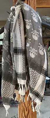 Mens Skull Scarf Wrap Excellent Condition • $20