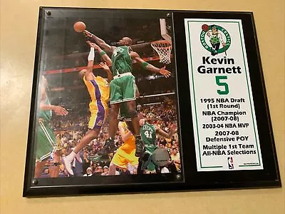 Mounted Memories Celtics W/ 8x10 Print NBA Finals Kevin Garnett & Kobe Bryant. • $25