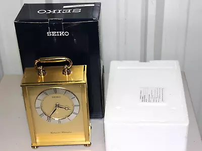 Seiko Vintage Mantel Clock QHJ201GL - Tested • $32.99