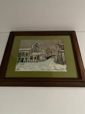 Maurice Utrillo Lithograph Print  Lapin Agile In Winter  • $69.99