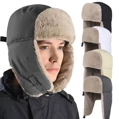 Winter Hat - Russian Ushanka Aviator Hat For Men Women - Snow Hat With Ear Flaps • $6.99