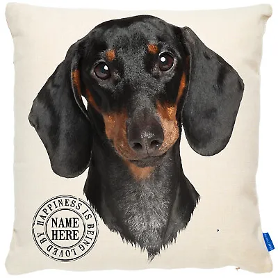 Personalised Dachshund Cushion Cover Portrait Dog Pillow Pup Birthday Gift KDC15 • £12.95