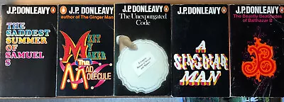 J. P. Donleavy Collection Of 5 Paperback Books From 1960s & 1970s. • £10