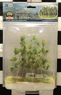 Jtt Scenery 95621 Woods Edge Trees - Pastel Green  4  - 5 1/2   O-scale  8/pk • $8.75