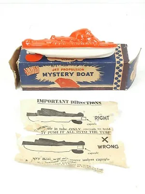 VIntage Irwin Plastic Jet Propulsion Mystery Boat Model Toy In Original Box  • $13.49