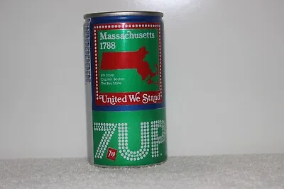 7-up Soda Bi-cenntenial States Can 1976 - Massachusetts - Uncle Sam Puzzle Piece • $6.73