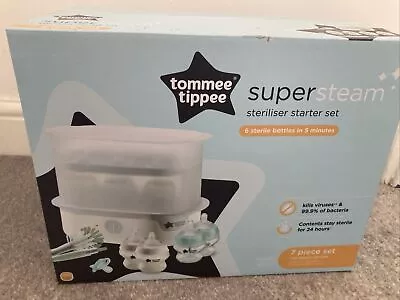 Tommee Tippee Supersteam Baby Steriliser & Starter Set 7 Pieces • £69.99