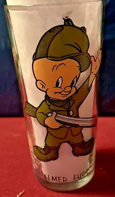 Vintage Pepsi Cola 1970 S Cartoon Collector Drinking Glass 16oz Elmer Fudd • $20