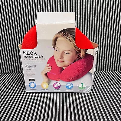 NOS Travel Neck Pillow Airplane/Car  U Shaped Electric Vibration Neck Massager • $15.95