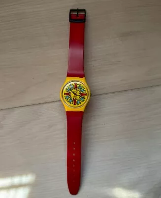 Limited Edition Keith Haring Swatch Watch 1985 • $800