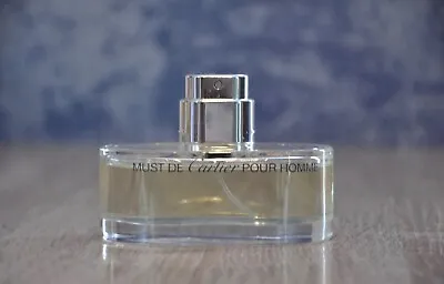 MUST DE CARTIER POUR HOMME EDT 100ml DISCONTINUED VERY RARE USED • $139