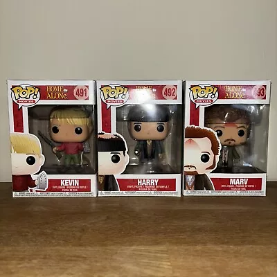 Home Alone Funko Pops - Kevin 491/Harry 492/Marv 493 - Very Rare & Vaulted • £60