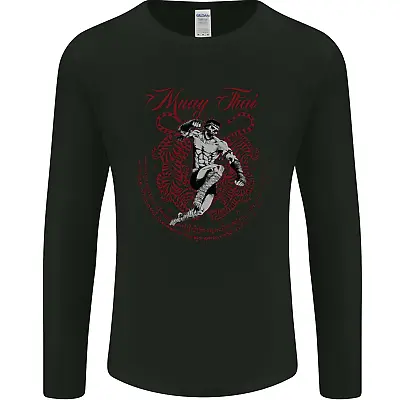 Muay Thai Tiger Warrior MMA Martial Arts Mens Long Sleeve T-Shirt • £12.99