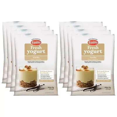EasiYo Vanilla Yoghurt 8 Pack Each Makes 1KG Yogurt Easyyo  • £32.99