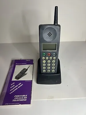 Vintage 90s NEC P120 Portable Cellular Mobile 1993 Phone Brick  ChargeNot Tested • $20