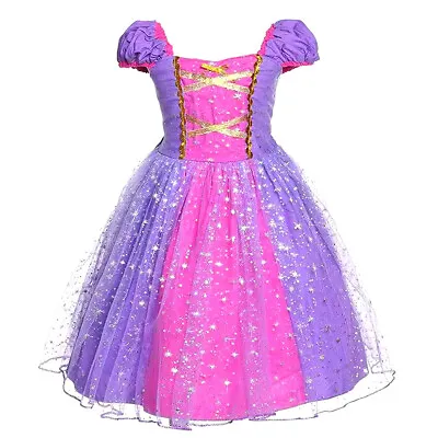 Kids Girls Princess Fancy Dress Cute Dress Up Costume Party Child Cosplay Fairy • £12.99