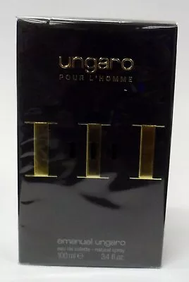 UNGARO Pour L'HOMME III Cologne 3.3 / 3.4 Oz EDT For Men New In Box • $20.76
