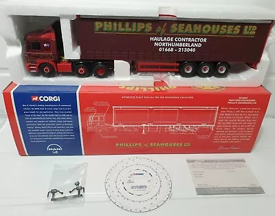 Corgi CC12012 MAN F2000 & Curtainside Trailer Phillips Seahouses 1/50 Scale New • £20