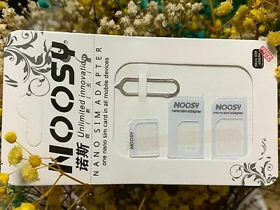 1 PCS Noosy SIM Card Adapter Nano Micro Standard Converter Kit SIM Tray Mot-2601 • $0.01