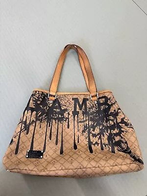 L.A.M.B. By Gwen Stefani Large Graphic Floral Leather Tote - RARE • $125