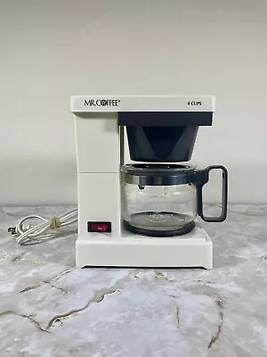 Mr Coffee Model JR-4 Vintage Mini 4 Cup Coffee Maker White Tested Works • $23.54