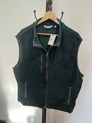 NEW PETER MILLAR CROWN MENS MICRO SHEARLING FLEECE VEST Green Size XXL MSRP $198 • $109.98