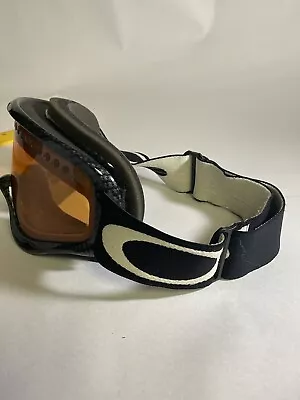 Oakley Black & Orange Lens Snow Ski Goggles Snowboard Goggles O FRAME Amber • $24