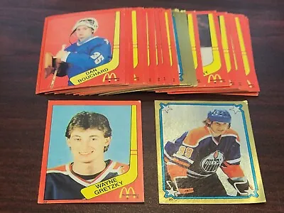 1982-83 McDonald's NHL Stickers Complete Set (1-36) W/Wayne Gretzky !!! • $34.99