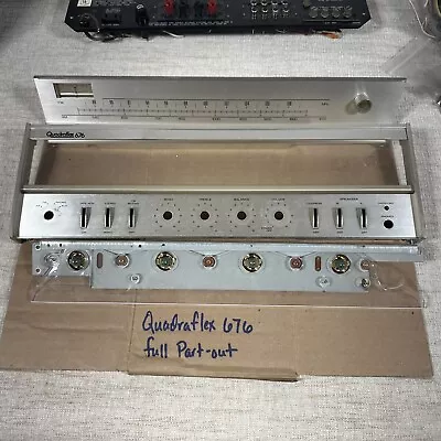 Quadraflex 767 Stereo Receiver Part-Out Faceplate Dial Back And Lighting Array • $30