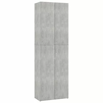 Tall Kitchen Larder Cupboard Storage Pantry Grey Freestanding Utility Cabinet • £115.99