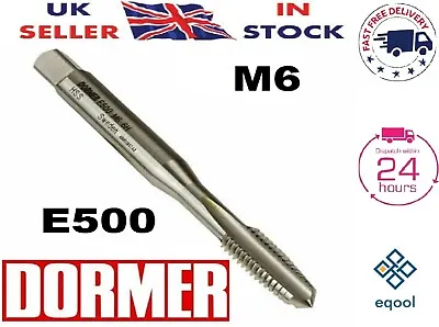 M6 Tap Dormer E500 M6x1.00mm HSS Straight Flute No1 Taper First UK Fast Dispatch • £9.99