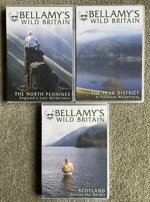 Bellamy’s Wild Britain - Scotland N Pennines & Peak District  3 DVD Bundle  VG • £5.99
