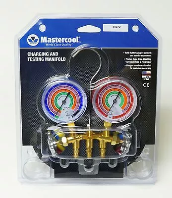 59272 Mastercool A/C HVAC  Refrigeration Manifold W 72  Ball Charging Hoses • $124.39