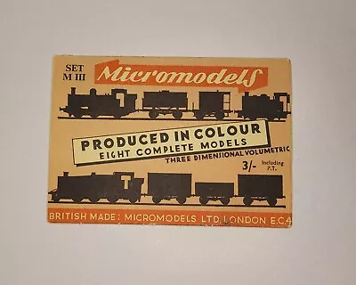 Micromodels Set M III Train New Models Card Kit • $12