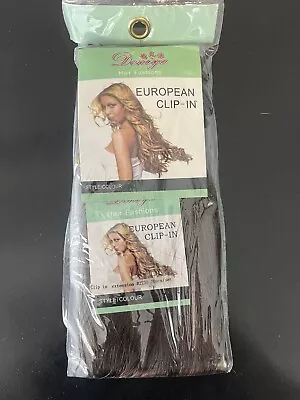 10 Piece European Clipping Hair Extensions Dark Brown 26 Inch. • £12