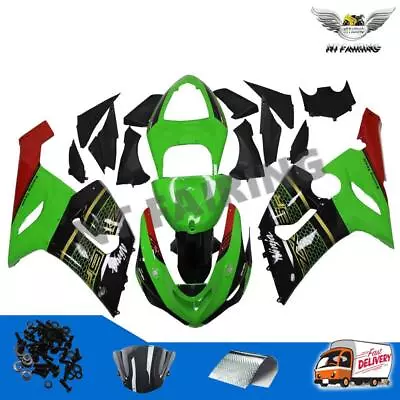 FD Injection Green ABS Plastic Fairing Fit For Kawasaki 2005-2006 ZX6R 636 B052 • $419.99